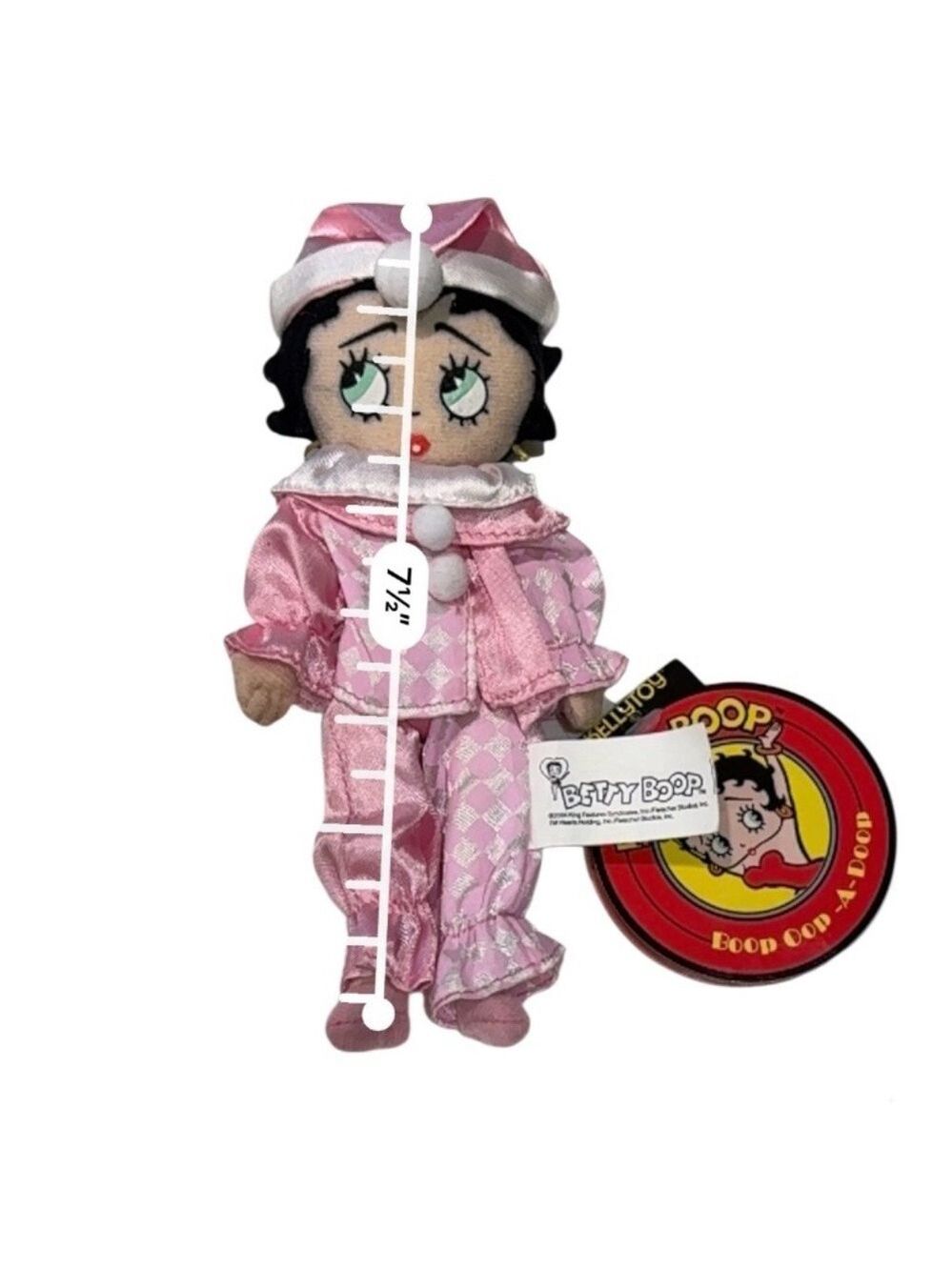 Betty Boop  2004 Jester Clown Rag Doll - Picture 9 of 11